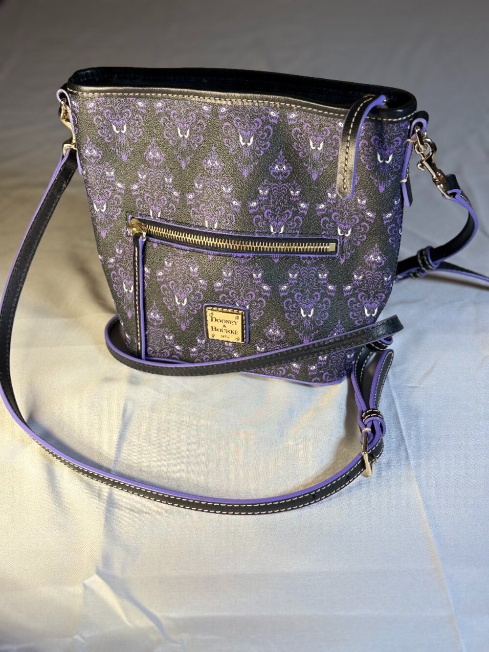 Disney Dooney & Burke Haunted Mansion Pebbled Leather Purse - Picture 2 of 7
